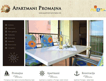 Tablet Screenshot of apartmani-promajna.net